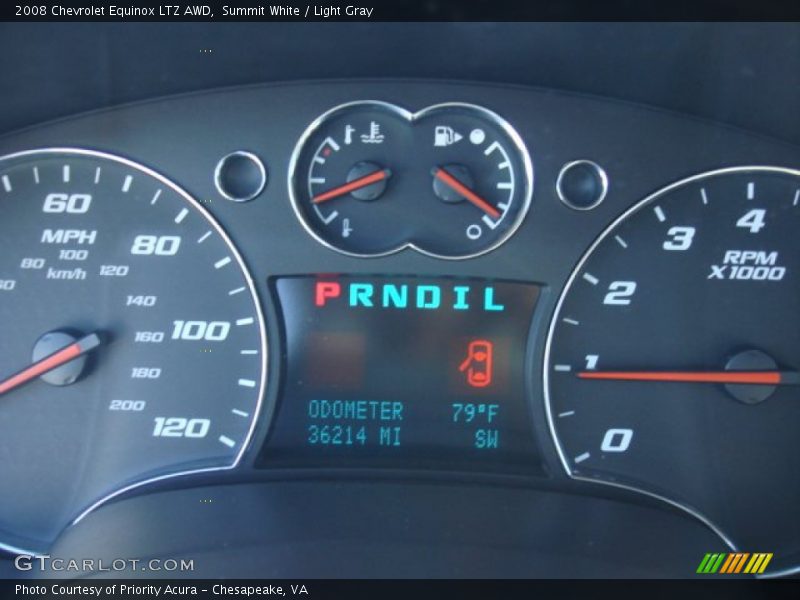 Summit White / Light Gray 2008 Chevrolet Equinox LTZ AWD