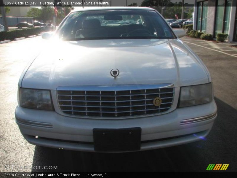 White Diamond / Shale/Neutral 1997 Cadillac DeVille Sedan