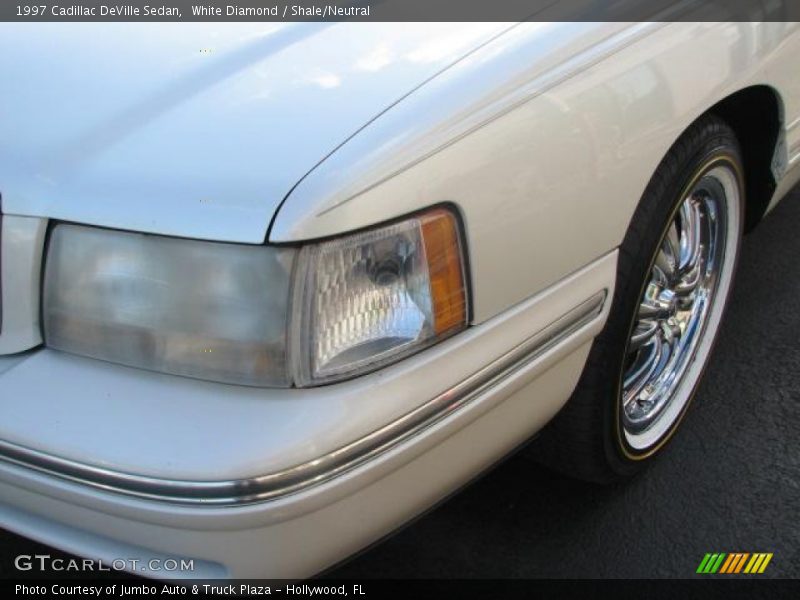 White Diamond / Shale/Neutral 1997 Cadillac DeVille Sedan