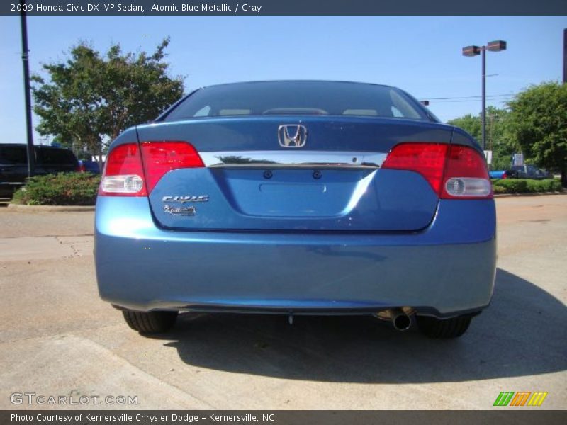 Atomic Blue Metallic / Gray 2009 Honda Civic DX-VP Sedan