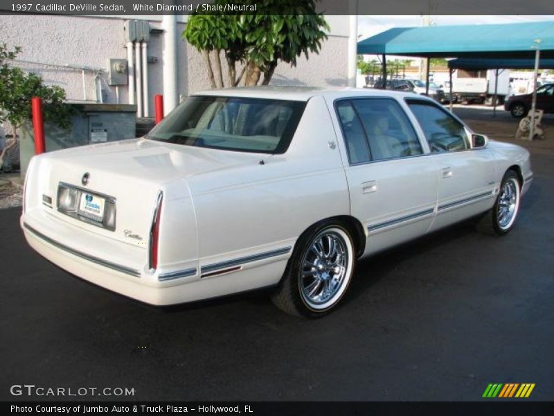 White Diamond / Shale/Neutral 1997 Cadillac DeVille Sedan