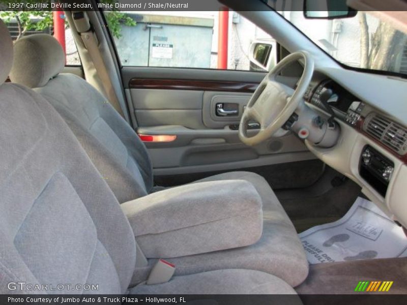 White Diamond / Shale/Neutral 1997 Cadillac DeVille Sedan