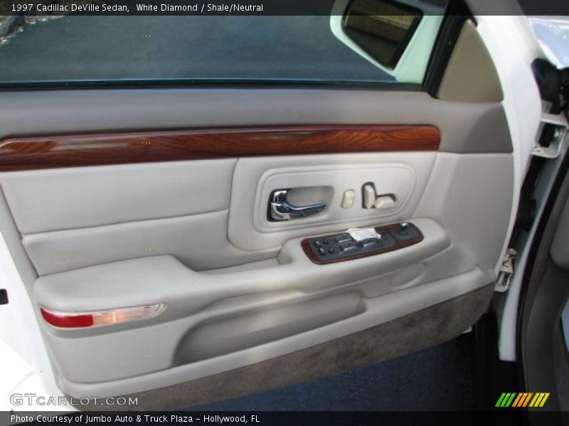 White Diamond / Shale/Neutral 1997 Cadillac DeVille Sedan