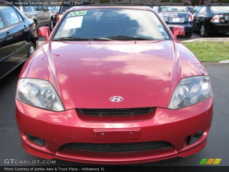 Electric Red / Black 2005 Hyundai Tiburon GS