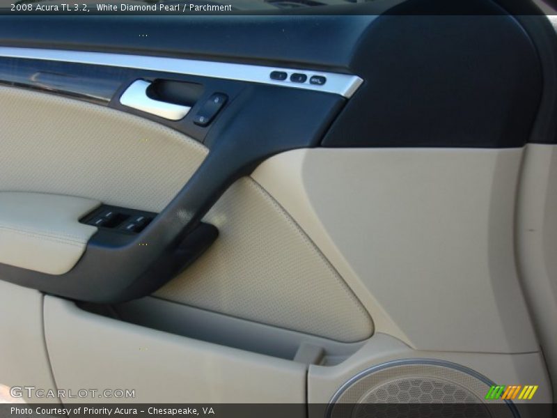 White Diamond Pearl / Parchment 2008 Acura TL 3.2