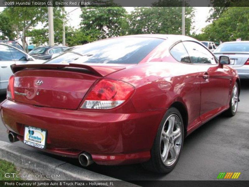 Electric Red / Black 2005 Hyundai Tiburon GS