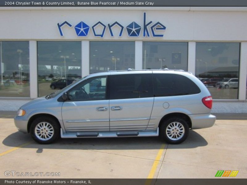 Butane Blue Pearlcoat / Medium Slate Gray 2004 Chrysler Town & Country Limited