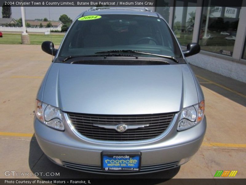 Butane Blue Pearlcoat / Medium Slate Gray 2004 Chrysler Town & Country Limited