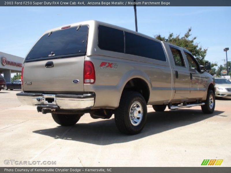 Arizona Beige Metallic / Medium Parchment Beige 2003 Ford F250 Super Duty FX4 Crew Cab 4x4