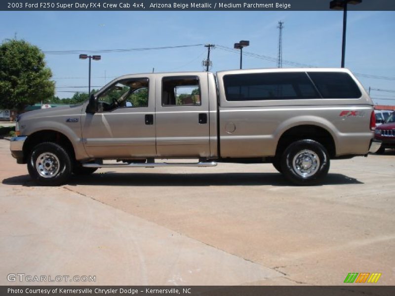 Arizona Beige Metallic / Medium Parchment Beige 2003 Ford F250 Super Duty FX4 Crew Cab 4x4