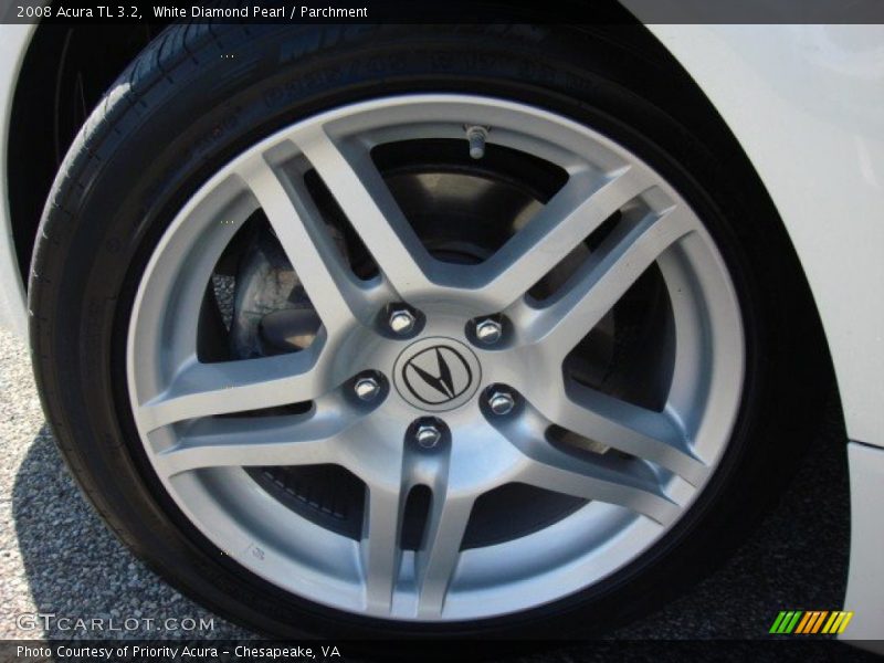 White Diamond Pearl / Parchment 2008 Acura TL 3.2
