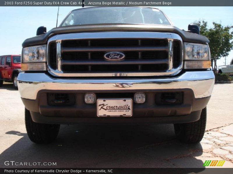 Arizona Beige Metallic / Medium Parchment Beige 2003 Ford F250 Super Duty FX4 Crew Cab 4x4