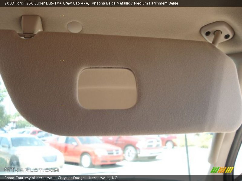 Arizona Beige Metallic / Medium Parchment Beige 2003 Ford F250 Super Duty FX4 Crew Cab 4x4