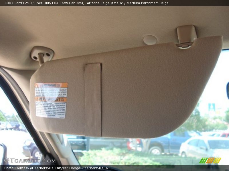Arizona Beige Metallic / Medium Parchment Beige 2003 Ford F250 Super Duty FX4 Crew Cab 4x4
