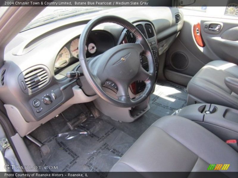 Butane Blue Pearlcoat / Medium Slate Gray 2004 Chrysler Town & Country Limited