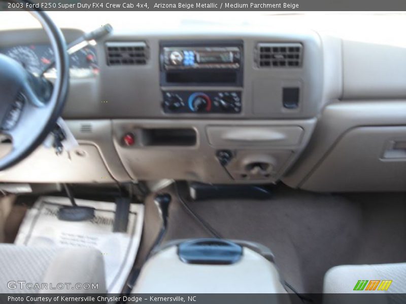 Arizona Beige Metallic / Medium Parchment Beige 2003 Ford F250 Super Duty FX4 Crew Cab 4x4