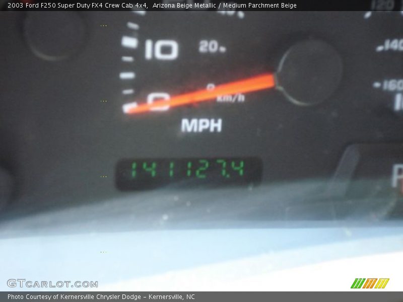 Arizona Beige Metallic / Medium Parchment Beige 2003 Ford F250 Super Duty FX4 Crew Cab 4x4