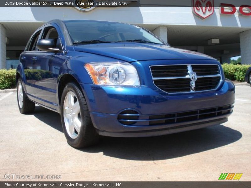 Deep Water Blue Pearl / Dark Slate Gray 2009 Dodge Caliber SXT