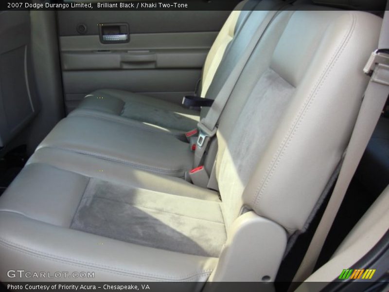 Brilliant Black / Khaki Two-Tone 2007 Dodge Durango Limited