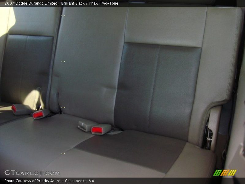 Brilliant Black / Khaki Two-Tone 2007 Dodge Durango Limited