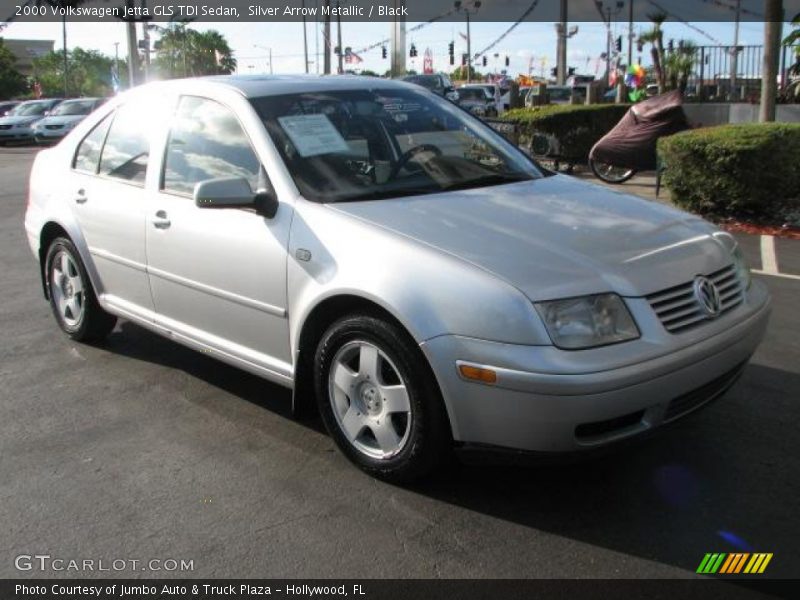 Silver Arrow Metallic / Black 2000 Volkswagen Jetta GLS TDI Sedan