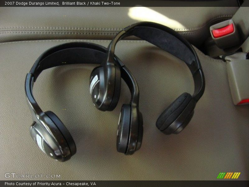 Brilliant Black / Khaki Two-Tone 2007 Dodge Durango Limited