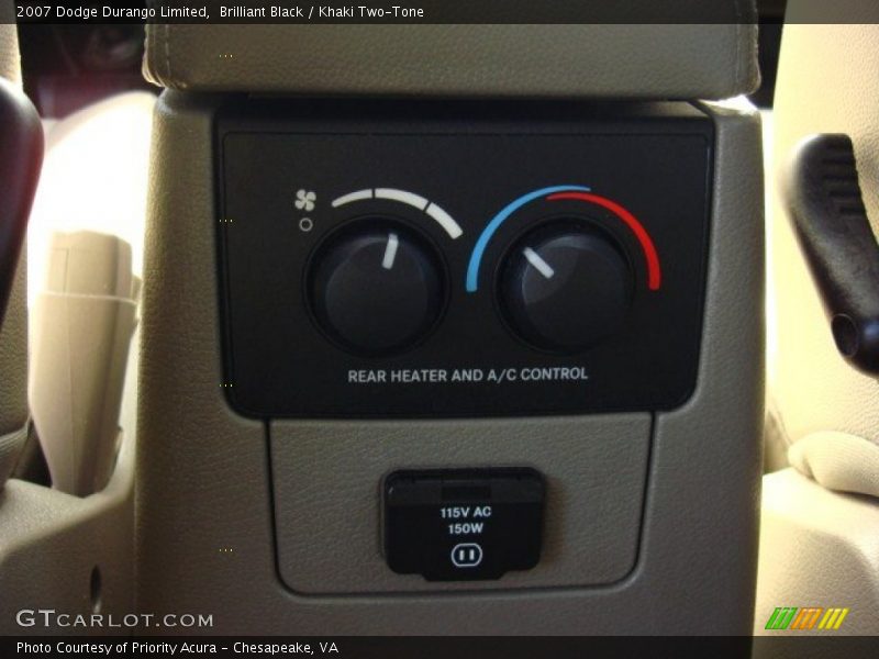 Brilliant Black / Khaki Two-Tone 2007 Dodge Durango Limited