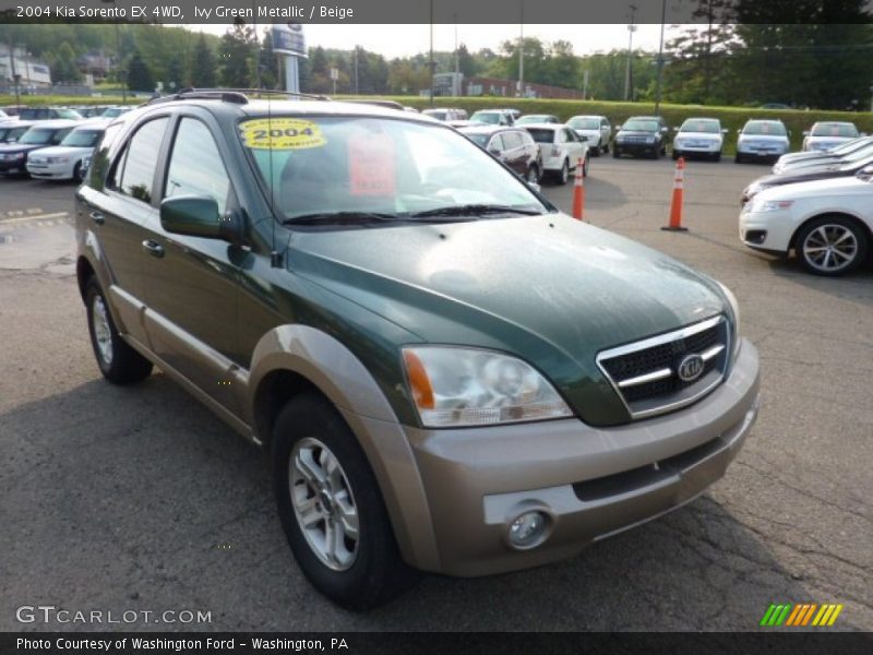 Ivy Green Metallic / Beige 2004 Kia Sorento EX 4WD
