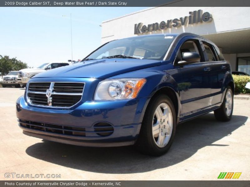 Deep Water Blue Pearl / Dark Slate Gray 2009 Dodge Caliber SXT