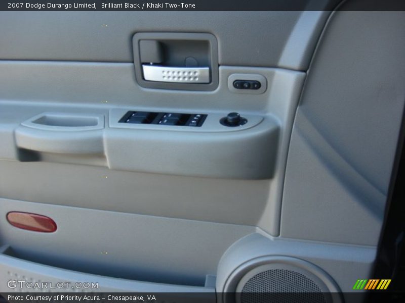 Brilliant Black / Khaki Two-Tone 2007 Dodge Durango Limited