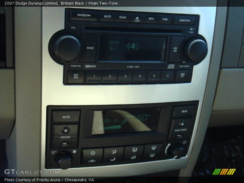 Brilliant Black / Khaki Two-Tone 2007 Dodge Durango Limited