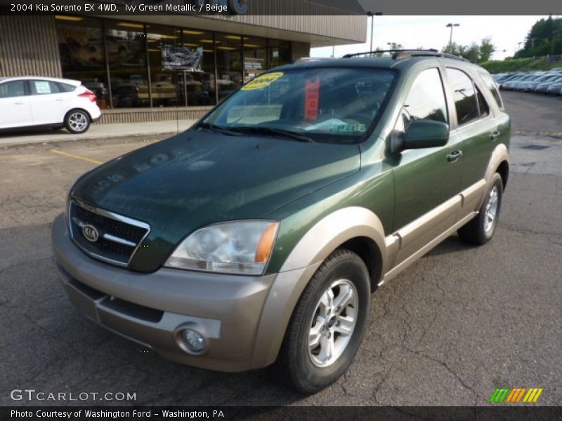 Ivy Green Metallic / Beige 2004 Kia Sorento EX 4WD