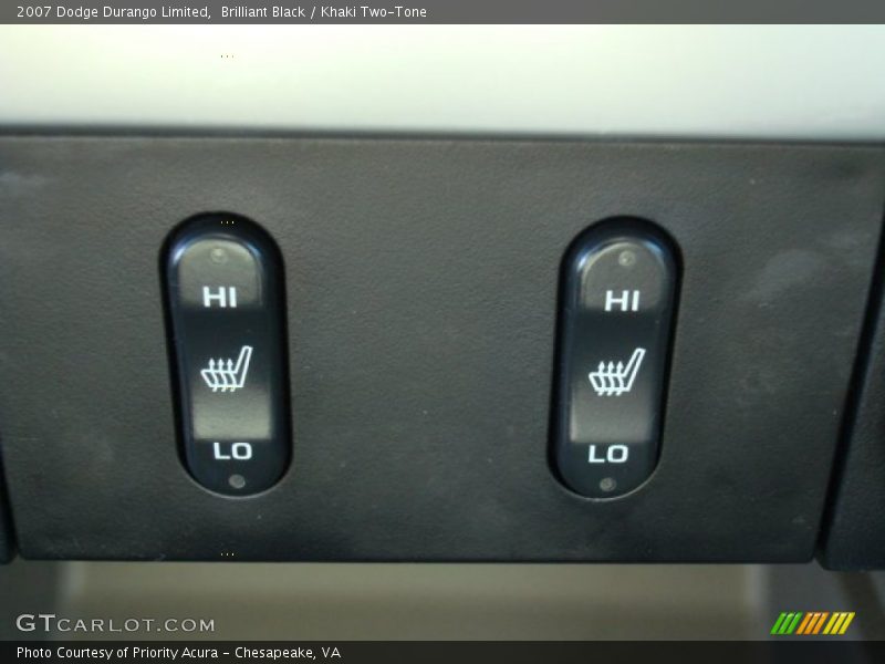 Brilliant Black / Khaki Two-Tone 2007 Dodge Durango Limited