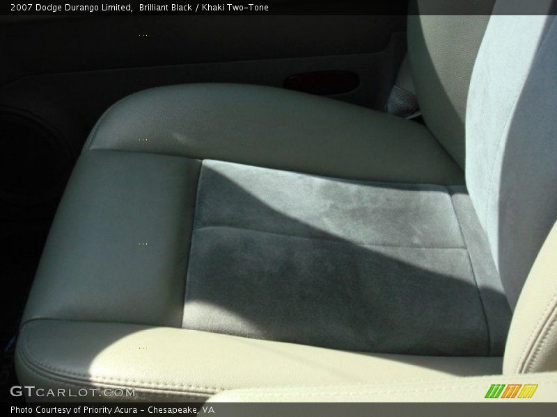 Brilliant Black / Khaki Two-Tone 2007 Dodge Durango Limited