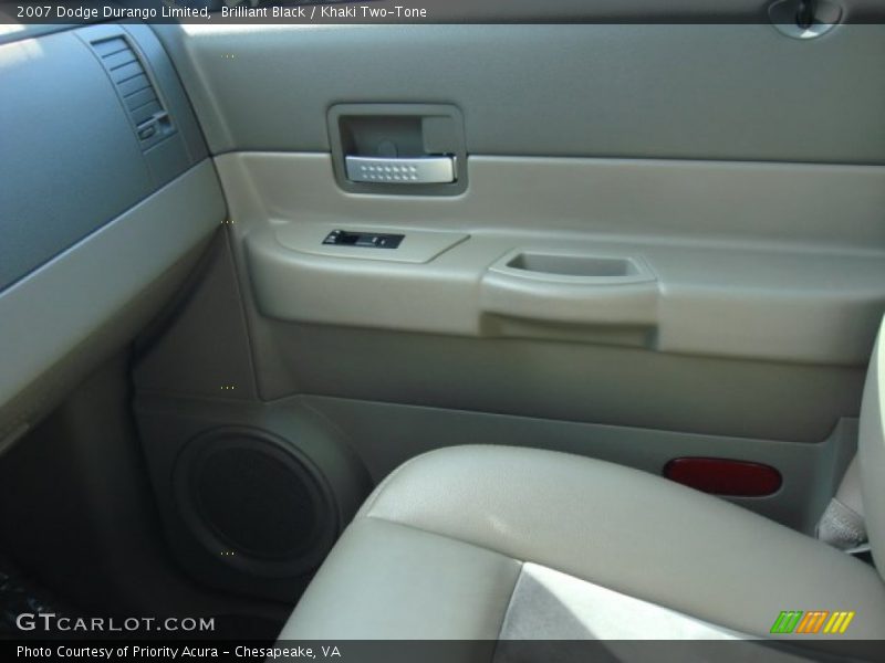 Brilliant Black / Khaki Two-Tone 2007 Dodge Durango Limited