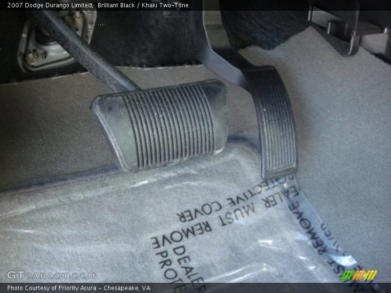 Brilliant Black / Khaki Two-Tone 2007 Dodge Durango Limited