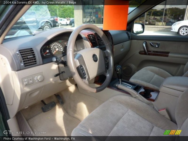 Ivy Green Metallic / Beige 2004 Kia Sorento EX 4WD