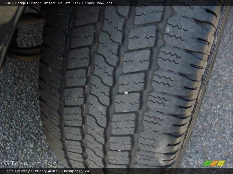 Brilliant Black / Khaki Two-Tone 2007 Dodge Durango Limited