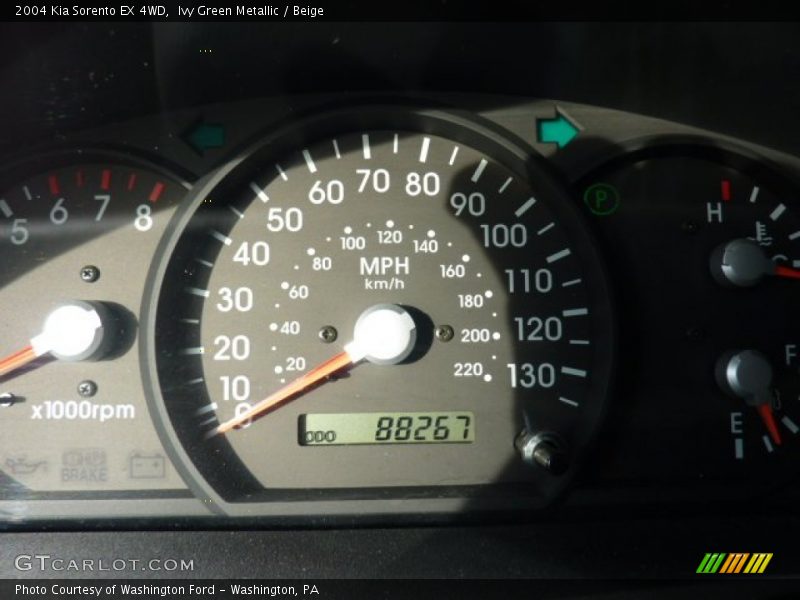 Ivy Green Metallic / Beige 2004 Kia Sorento EX 4WD