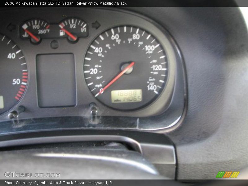 Silver Arrow Metallic / Black 2000 Volkswagen Jetta GLS TDI Sedan