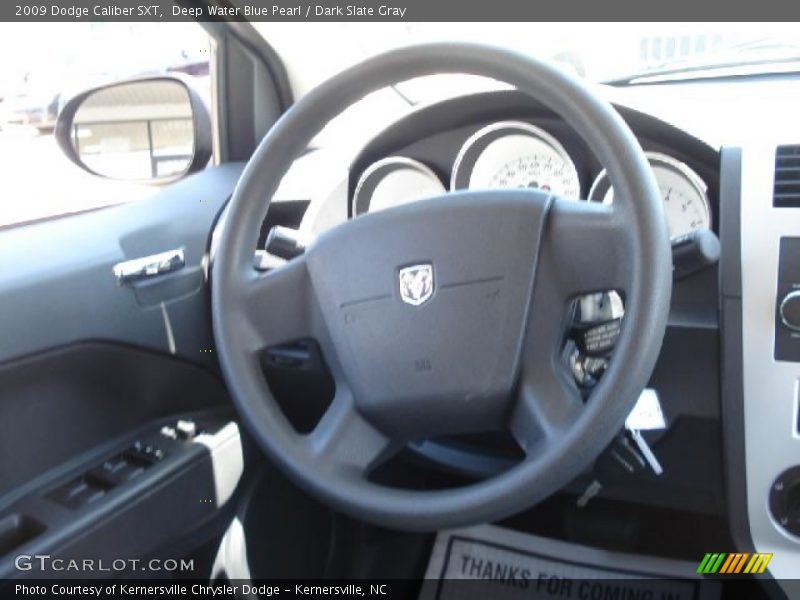 Deep Water Blue Pearl / Dark Slate Gray 2009 Dodge Caliber SXT