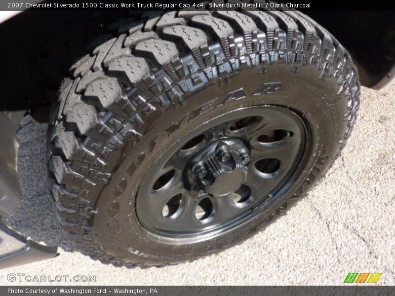 Silver Birch Metallic / Dark Charcoal 2007 Chevrolet Silverado 1500 Classic Work Truck Regular Cab 4x4