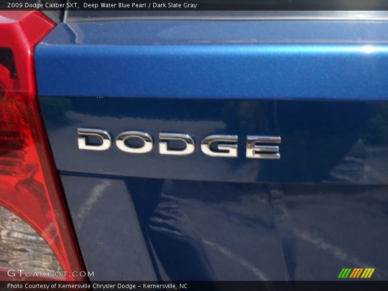 Deep Water Blue Pearl / Dark Slate Gray 2009 Dodge Caliber SXT