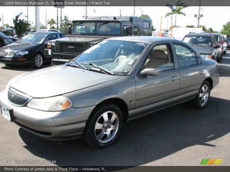 Spruce Green Metallic / Prairie Tan 1999 Mercury Mystique LS