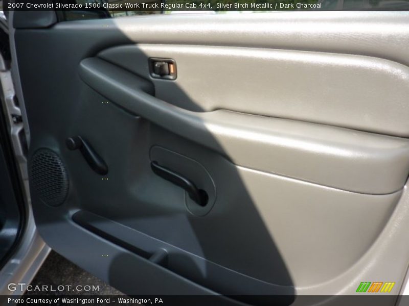 Silver Birch Metallic / Dark Charcoal 2007 Chevrolet Silverado 1500 Classic Work Truck Regular Cab 4x4