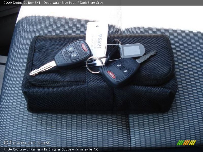 Deep Water Blue Pearl / Dark Slate Gray 2009 Dodge Caliber SXT
