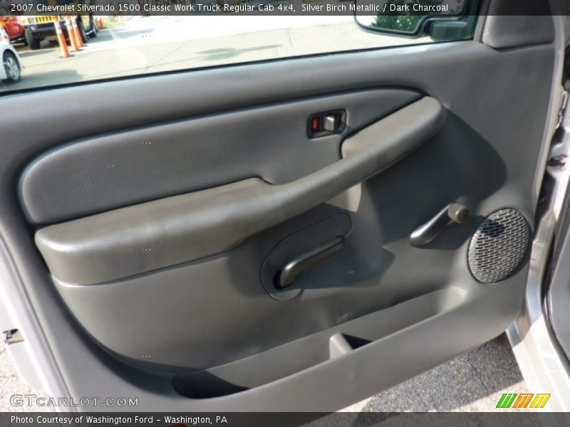 Silver Birch Metallic / Dark Charcoal 2007 Chevrolet Silverado 1500 Classic Work Truck Regular Cab 4x4