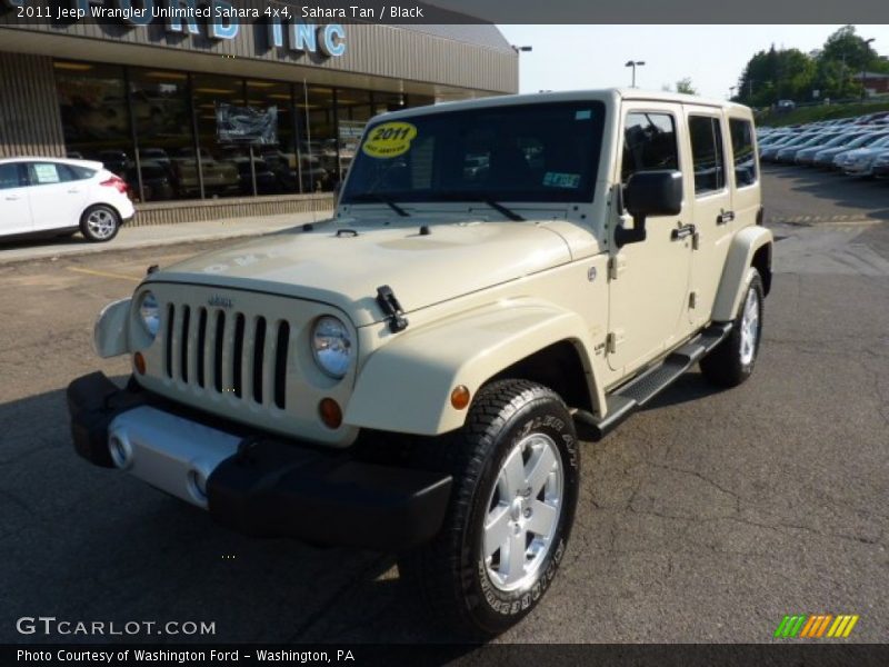 Sahara Tan / Black 2011 Jeep Wrangler Unlimited Sahara 4x4