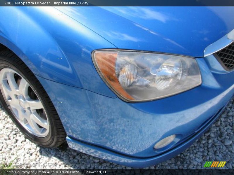 Imperial Blue / Gray 2005 Kia Spectra LX Sedan