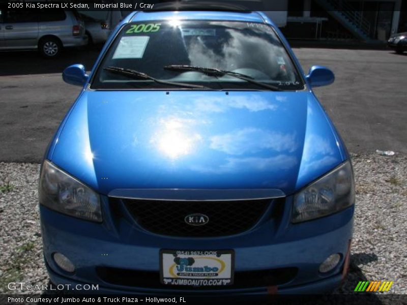 Imperial Blue / Gray 2005 Kia Spectra LX Sedan